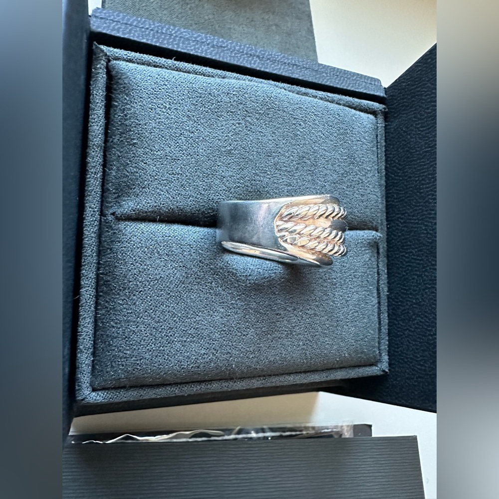 David Yurman Crossover Ring Sz 8 - Picture 10 of 13